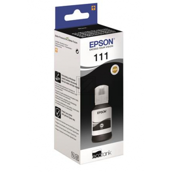 Epson Tintennachfüllfläschchen schwarz (C13T03M140, 111)