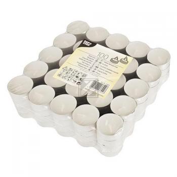 Papstar Teelichter weiß Inh.100 ø 37 mm