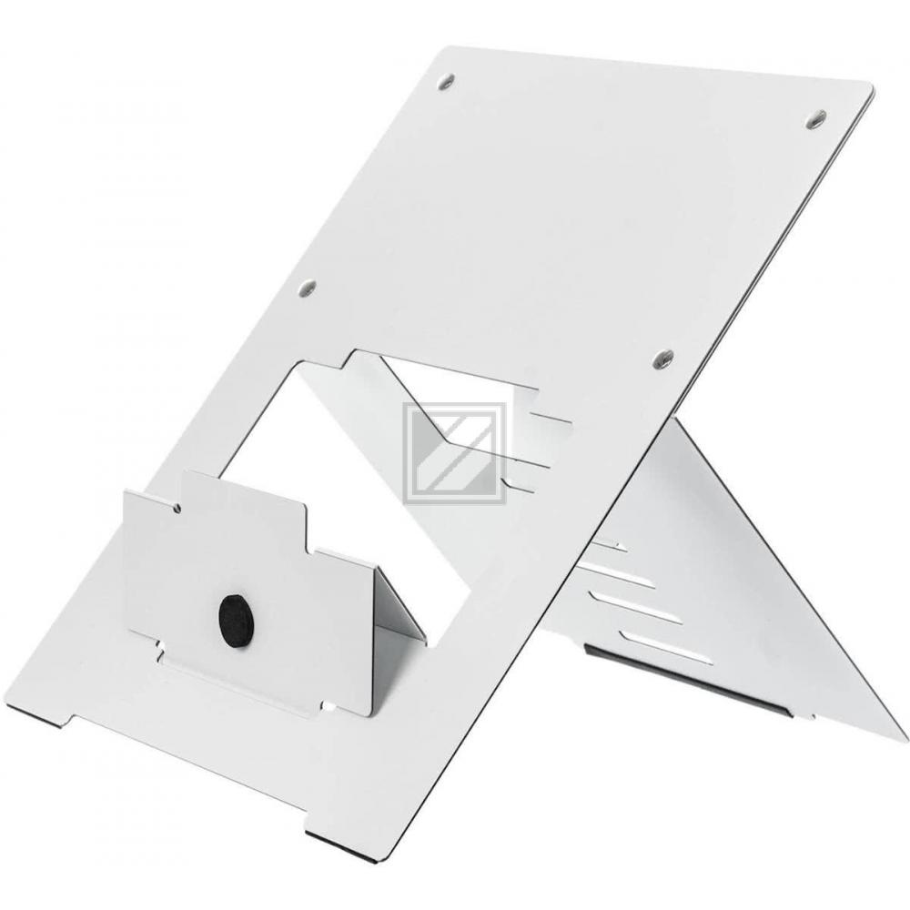 R-GO RISER ATTACHABLE LAPTOPSTAENDER RGORISTWH Aluminium 5Positionen weiss