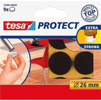 Tesa Protect Filzgleiter ø 26 mm braun Inh.9
