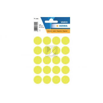 HERMA Etiketten rund 19mm 1884 gelb 100 Stück