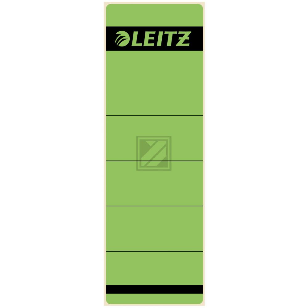 Leitz Rückenschilder grün Inh.10 61 x 191 mm selbstklebend