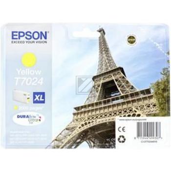 Epson Tintenpatrone gelb HC (C13T70244010, T7024)