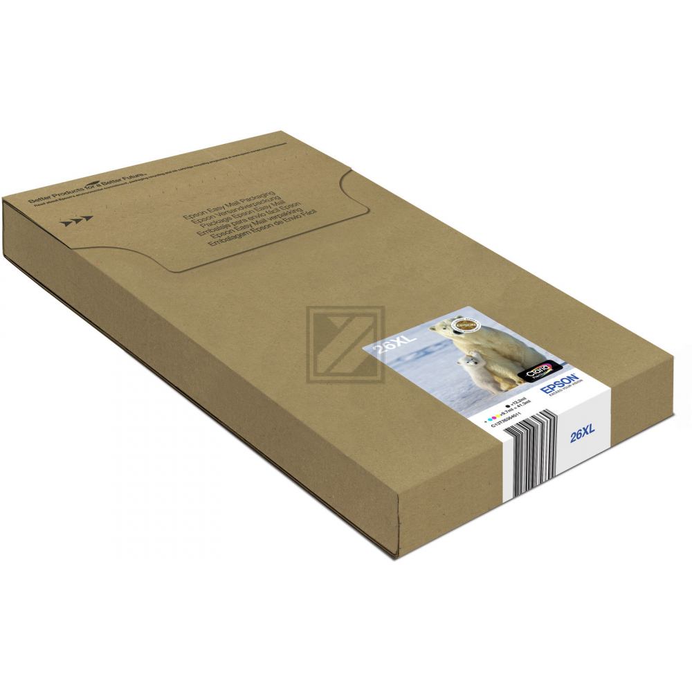 Epson Tintenpatrone (EasyMail) gelb, magenta, schwarz, cyan HC (C13T26364511, T2636)