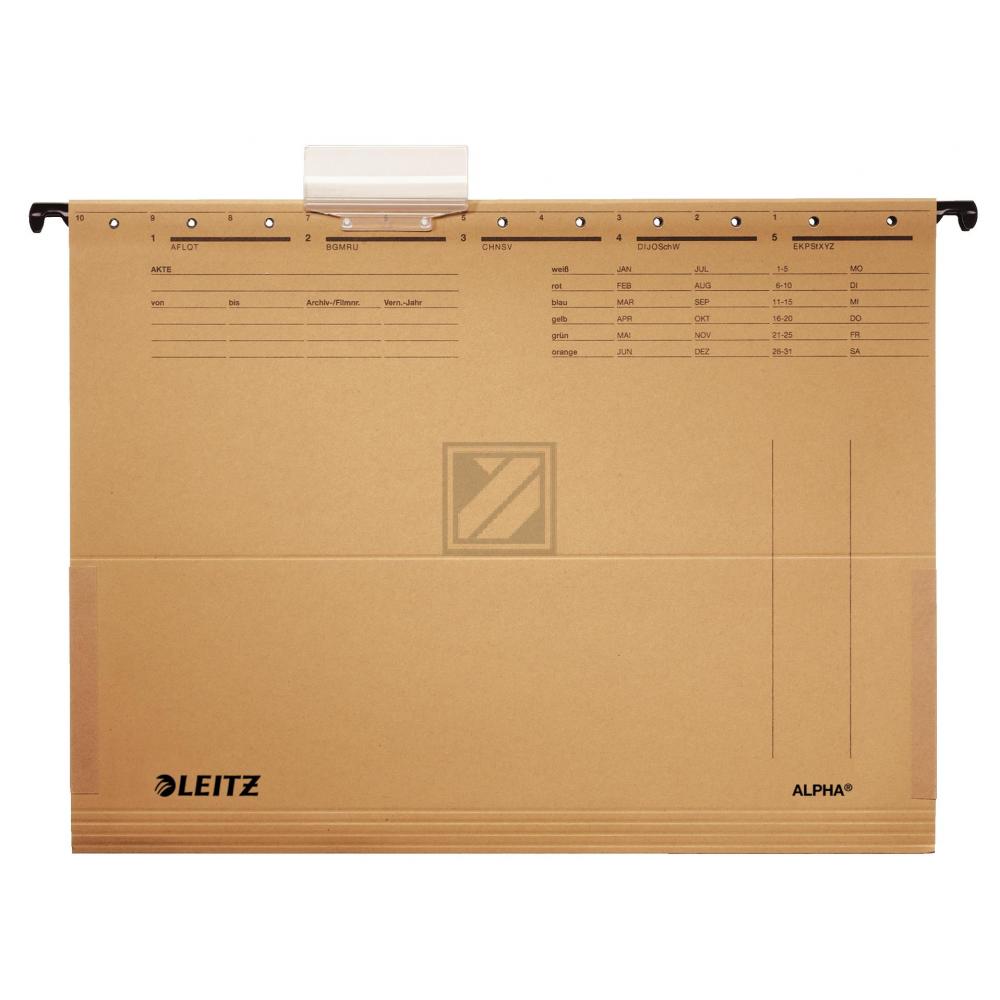 Leitz Hängetasche Alpha A4 naturbraun Inh.10 230 g/qm