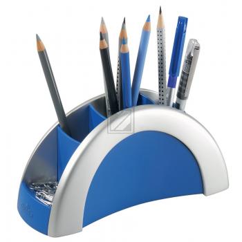 Durable Stifteköcher Pen Holder blau/silber