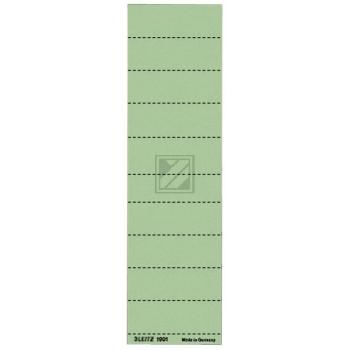 Leitz Beschriftungsschilder grün Inh.100 60 x 21 mm 120 g/qm für Alpha blanko