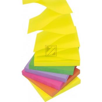 Post-It Haftnotizen Z-Notes sortiert 6 x neon 76 x 76 mm Inh.6