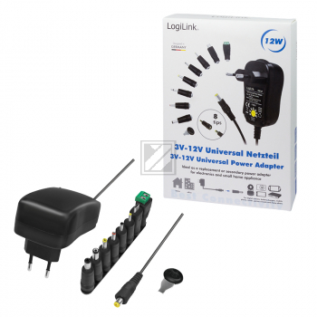 LogiLink Universalnetzteil mit USB-Port, 34W