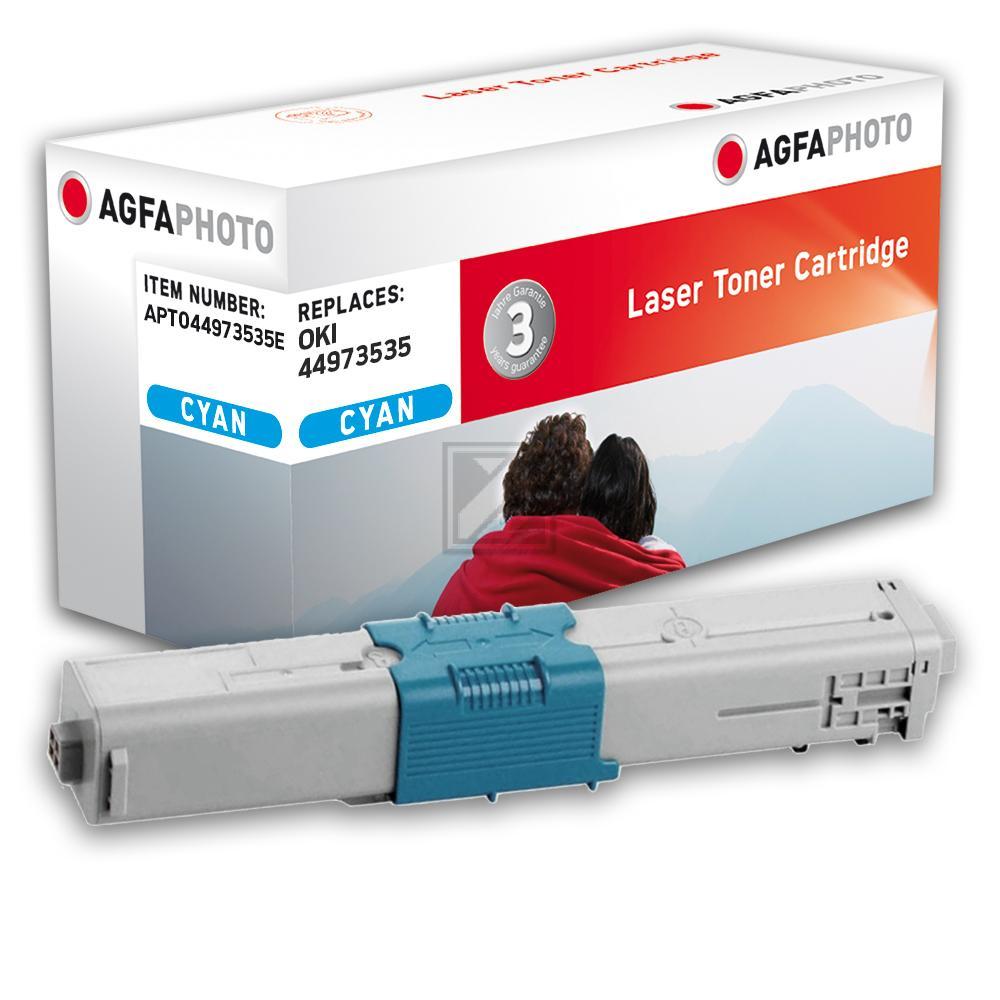 Agfaphoto Toner-Kit cyan (APTO44973535E) ersetzt 44973535