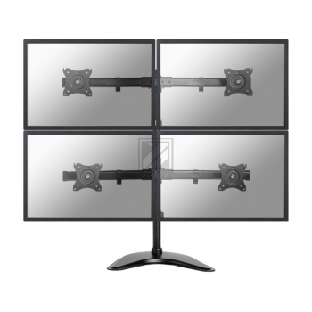 NEWSTAR MONITOR TISCHHALTERUNG SCHWARZ NM-D335D4BLACK vierfach 10-27 32kg