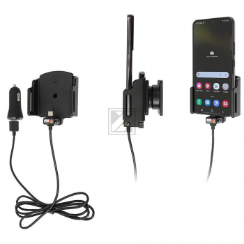 Brodit Halter aktiv Samsung Galaxy S22 5G mit USB-Kabel (verstellbar)