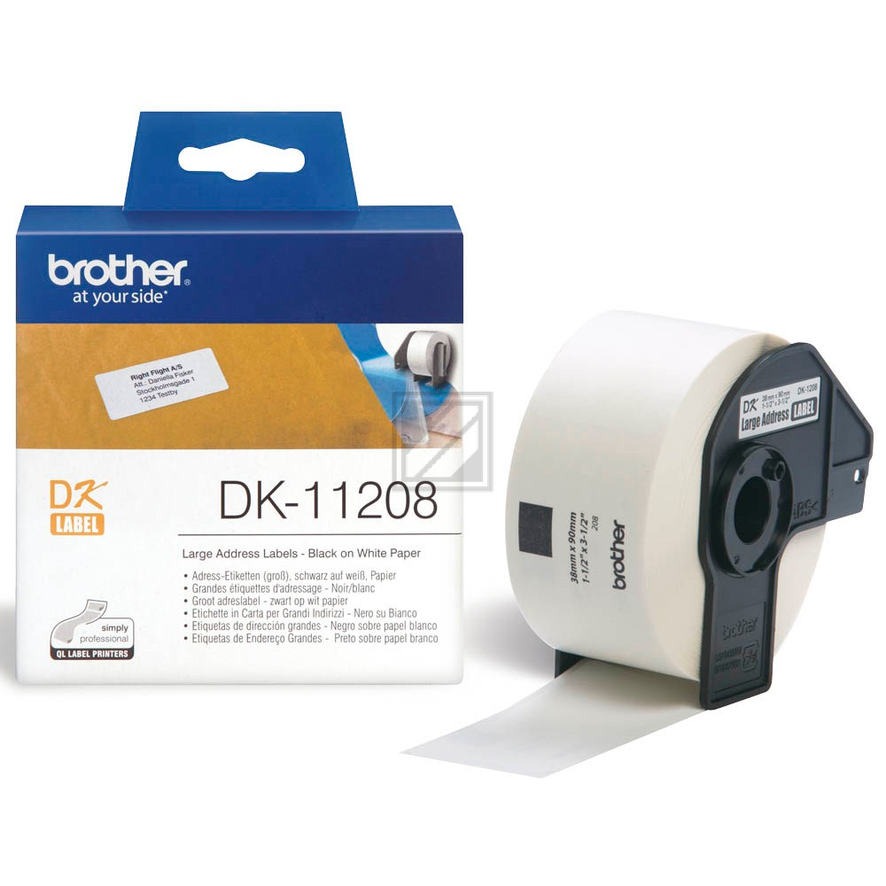 Brother Adress-Etiketten weiß (DK-11208)