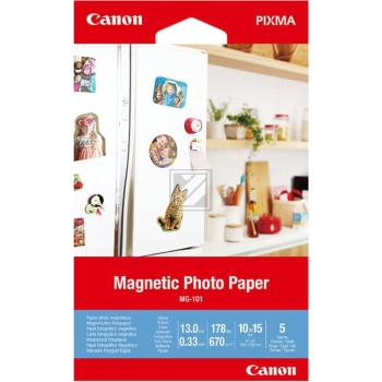 Canon Fotopapier glänzend 5 Blatt 10 x 15 cm 670 g/m² (3634C002)