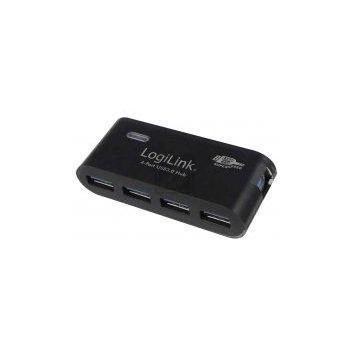 LogiLink USB 3.0 HUB, 4-Port, schwarz inkl. Netzteil