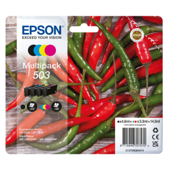 Epson Tintenpatrone gelb, magenta, schwarz, cyan SC (C13T09Q64020, 503)