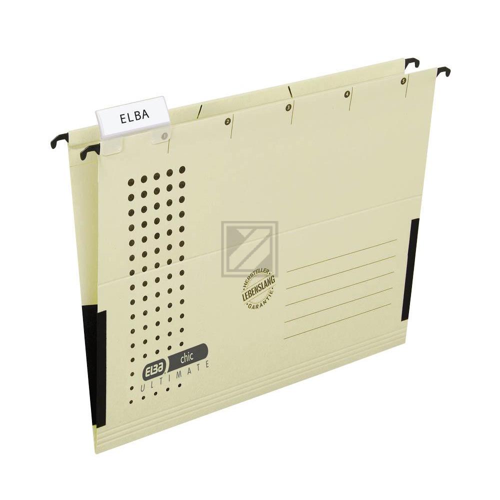 Elba Hängetaschen A4 Chic chamois Karton Inh.5 230 g/qm