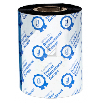 Brother Thermo-Transfer-Rolle (Wachs/Harz) Premium erfordert kompatible Etikettenrollen schwarz (BSP-1D600-110)