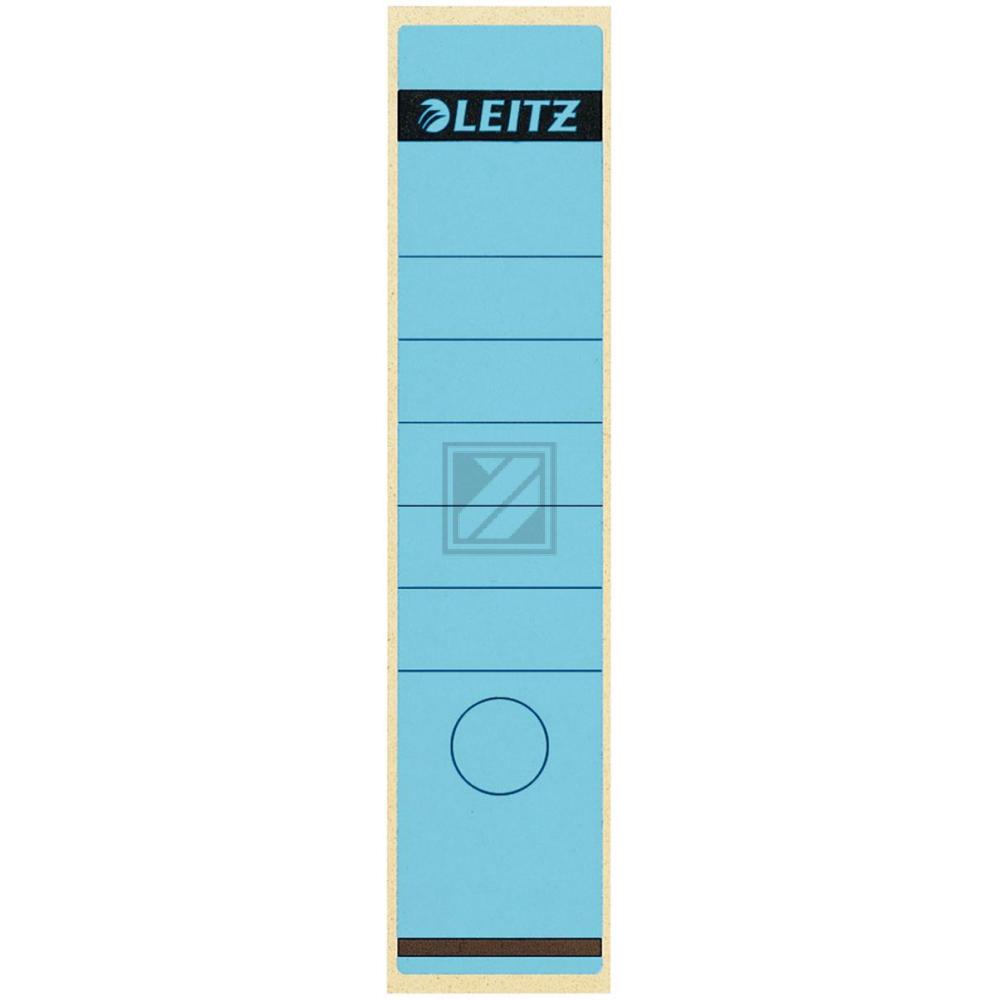 Leitz Rückenschilder blau Inh.100 61 x 285 mm selbstklebend