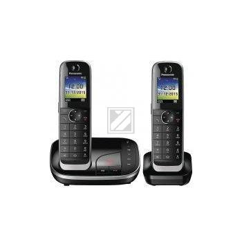 Panasonic KX-TGJ322GB schnurloses Duo-DECT Telefon mit AB, schwarz