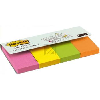 Post-It Page Marker neon 20 x 38 mm sortiert 200 Blatt