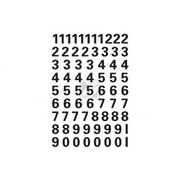 HERMA Zahlenetiketten 10mm 4159 schwarz, 1-9