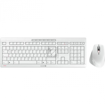 CHERRY STREAM DESKTOP TASTATUR+MAUS JD-8550DE-0 kabellos weiss QWERTZ