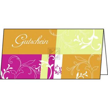 SIGEL Gutschein-Karten 2/3 A4 DC154 Samba 25 Stück