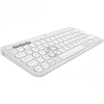 LOGITECH PEBBLE KEYS 2 K380S TASTATUR US 920-011852 Kabel weiss