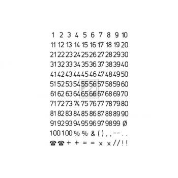 HERMA Zahlenetiketten 5mm 4155 schwarz, 1-100 2 Stück