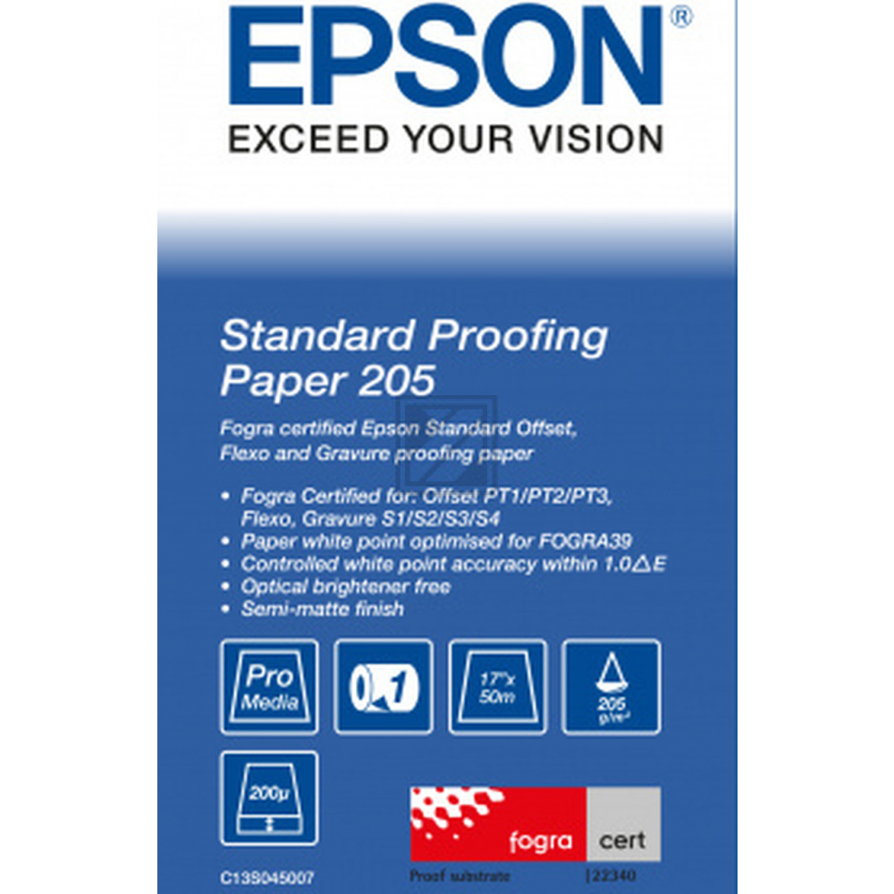 Epson Proofing Paper Publication 17" x 50m weiß (C13S045007)