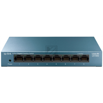 TP-LINK LiteWave 8-Port Switch LS108G 8GB RJ45 Ports, Steel Case
