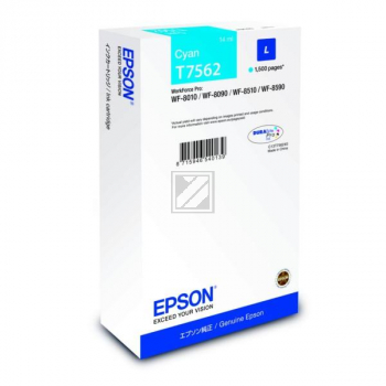 Epson Tintenpatrone cyan (C13T75624N, T7562)