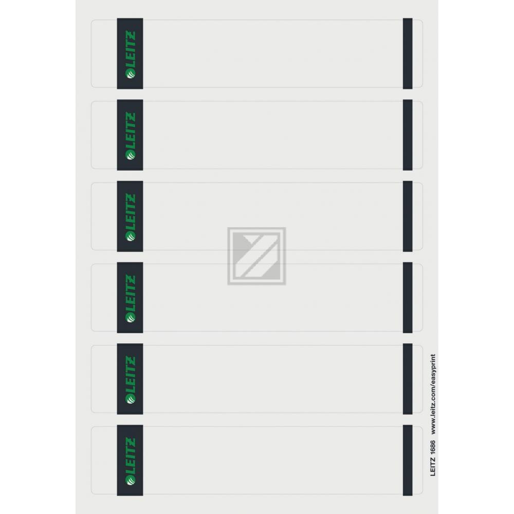 Leitz Rückenschilder grau Inh.150 39 x 191 mm selbstklebend