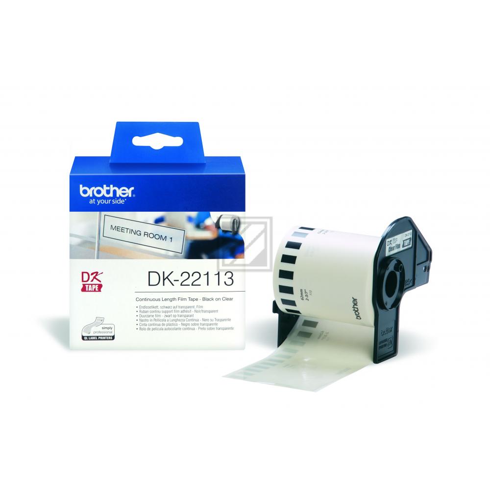 Brother Endlos-Etikett transparent (DK-22113)