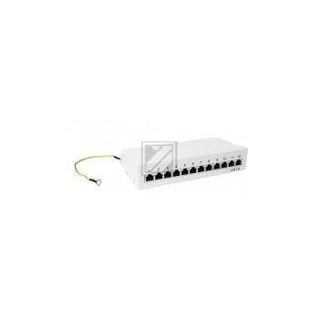 LogiLink Cat.6 Patch Panel, 12-Port, Shielded
