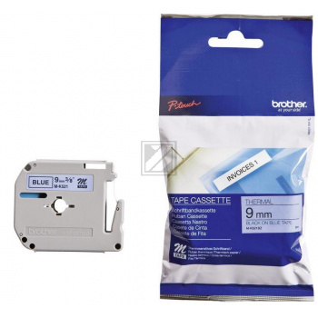 Brother Schriftbandkassette schwarz/blau (M-K521BZ)
