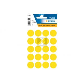 HERMA Markierungspunkte 19mm 1871 gelb 100 Stück