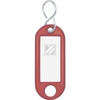 Wedo Schlüsselanhänger S-Haken rot Inh.10