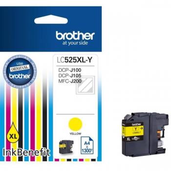 Brother Tintenpatrone gelb HC (LC-525XLY)