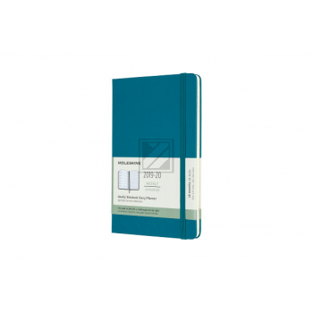 MOLESKINE Wochen-Notizkalender 18M L/A5 628523 2019/2020,liniert,magnetgrün