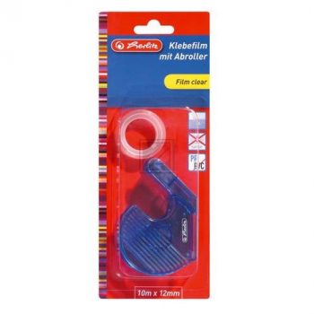 Herlitz Klebefilm 12 mm x 10 m transparent mit Abroller (08735003)