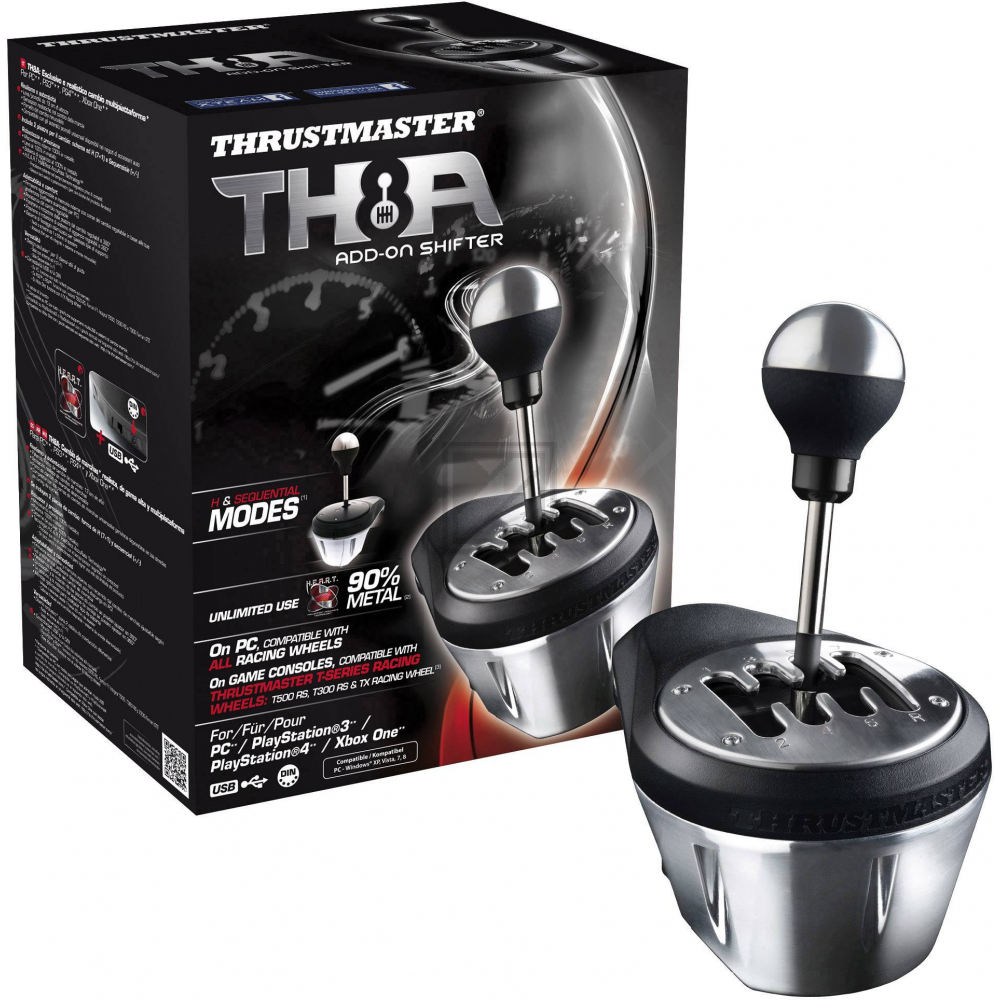 ThrustMaster TH8A Shifter - Schaltknüppel - kabelgebunden - für PC, Sony PlayStation 3, Microsoft Xbox One, Sony PlayStation 4
