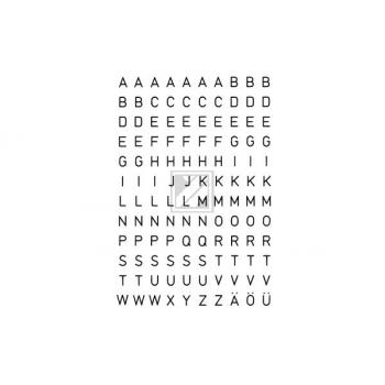 HERMA Folie 120x84mm 4154 A-Z, schwarz 2 Stück