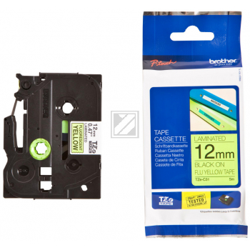 Brother Schriftbandkassette schwarz/signal gelb (TZE-C31)