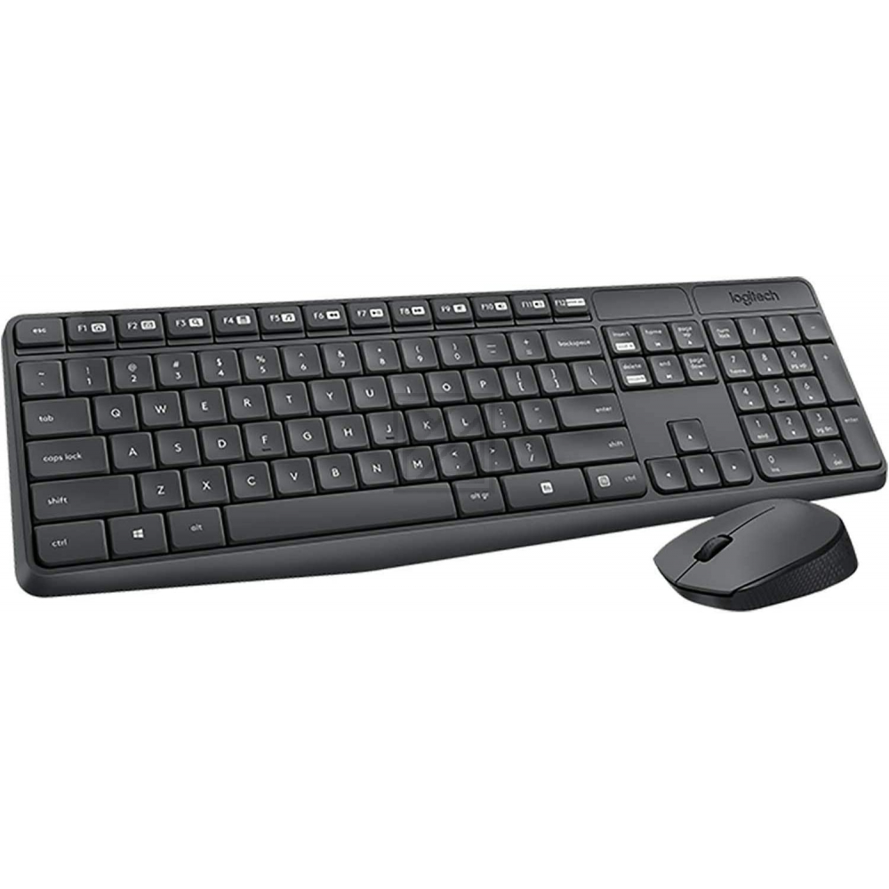 LOGITECH MK235 wireless Keyboard + Mouse Combo Grey - INTNL (US)