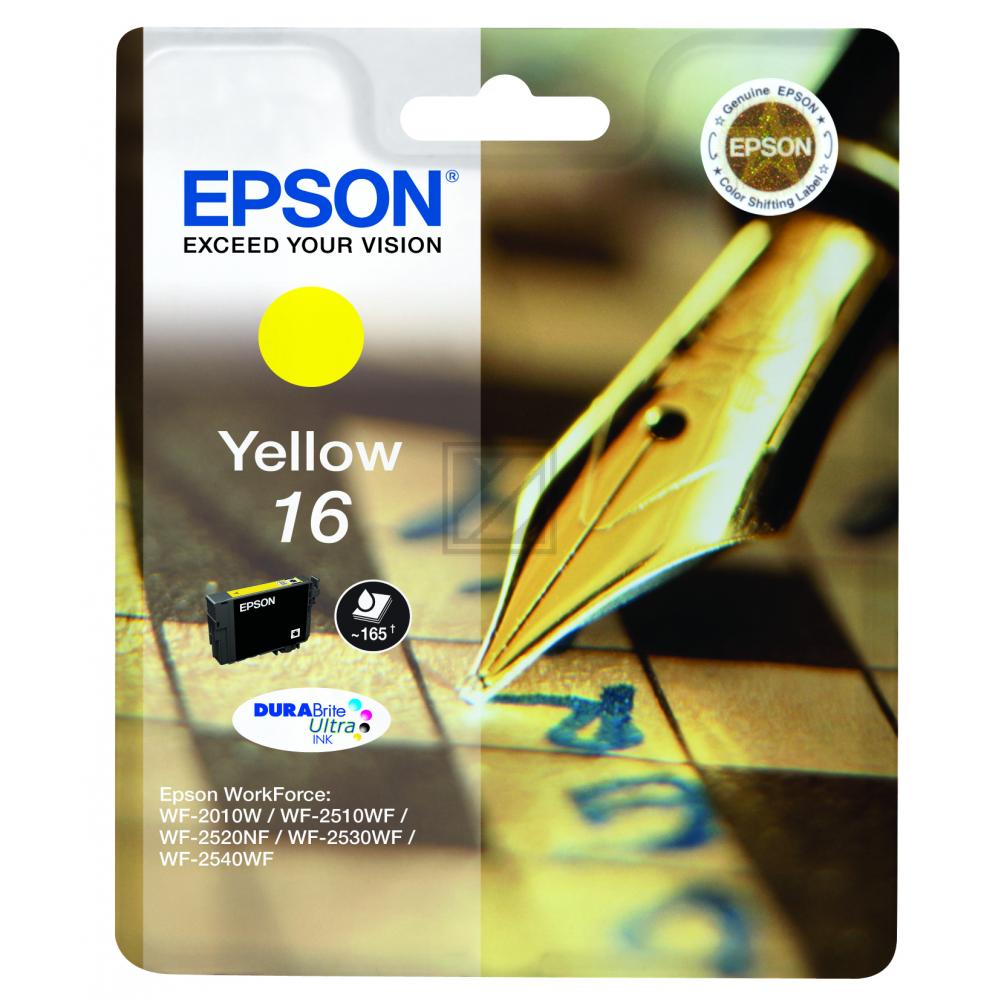 Epson Tintenpatrone gelb (C13T16244022, T1624)