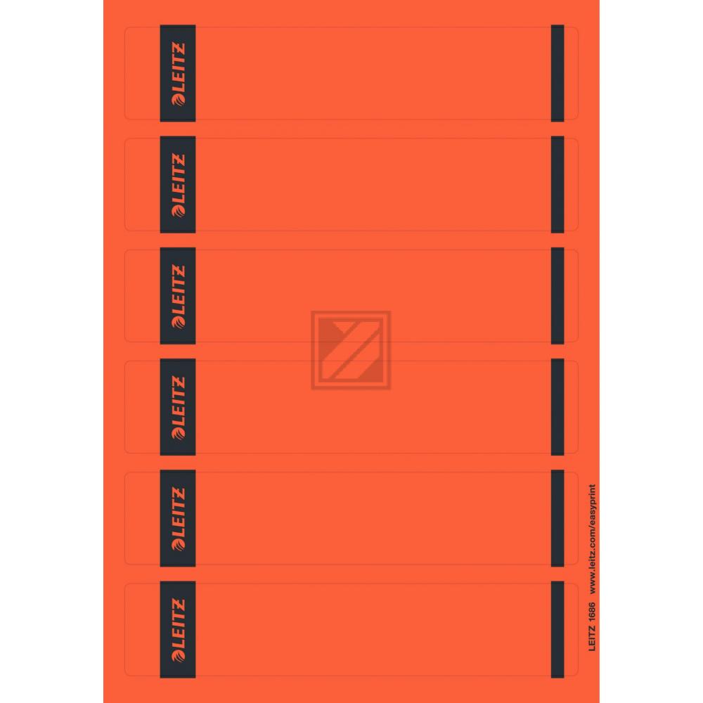 Leitz Rückenschilder rot Inh.150 39 x 191 mm selbstklebend