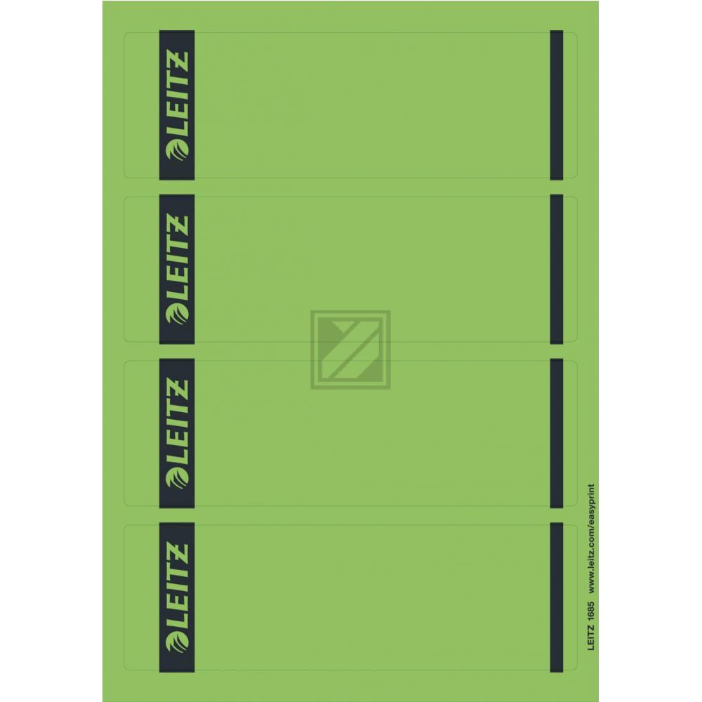 Leitz Rückenschilder grün Inh.100 61 x 191 mm selbstklebend