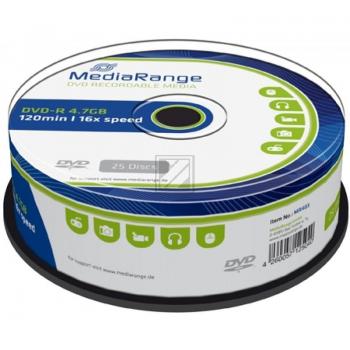 MEDIARANGE DVD-R 4.7GB 16x (25) CB MR403 Cake Box